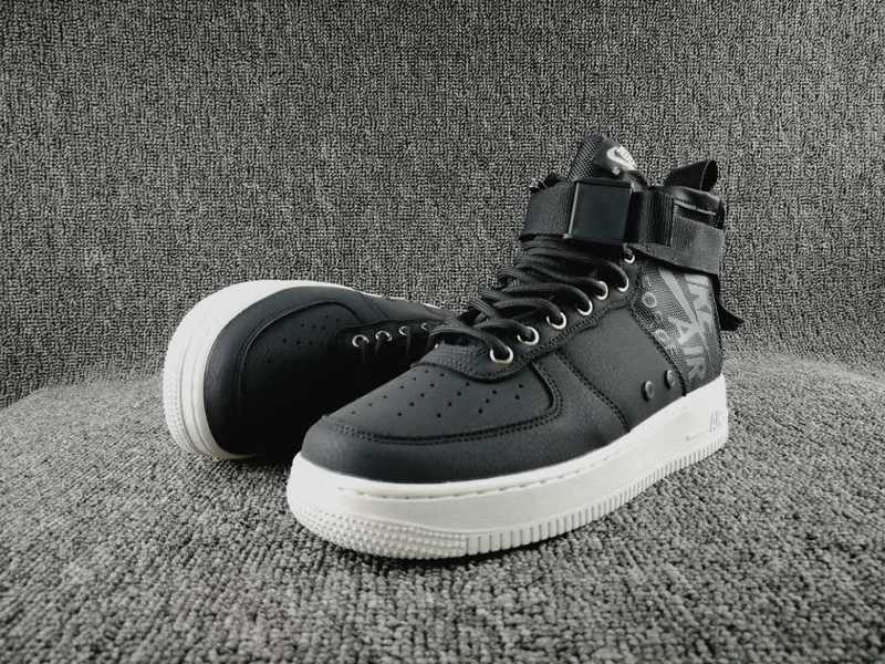 Women Nike Special Field SF AF1 Mid Black White Shoes